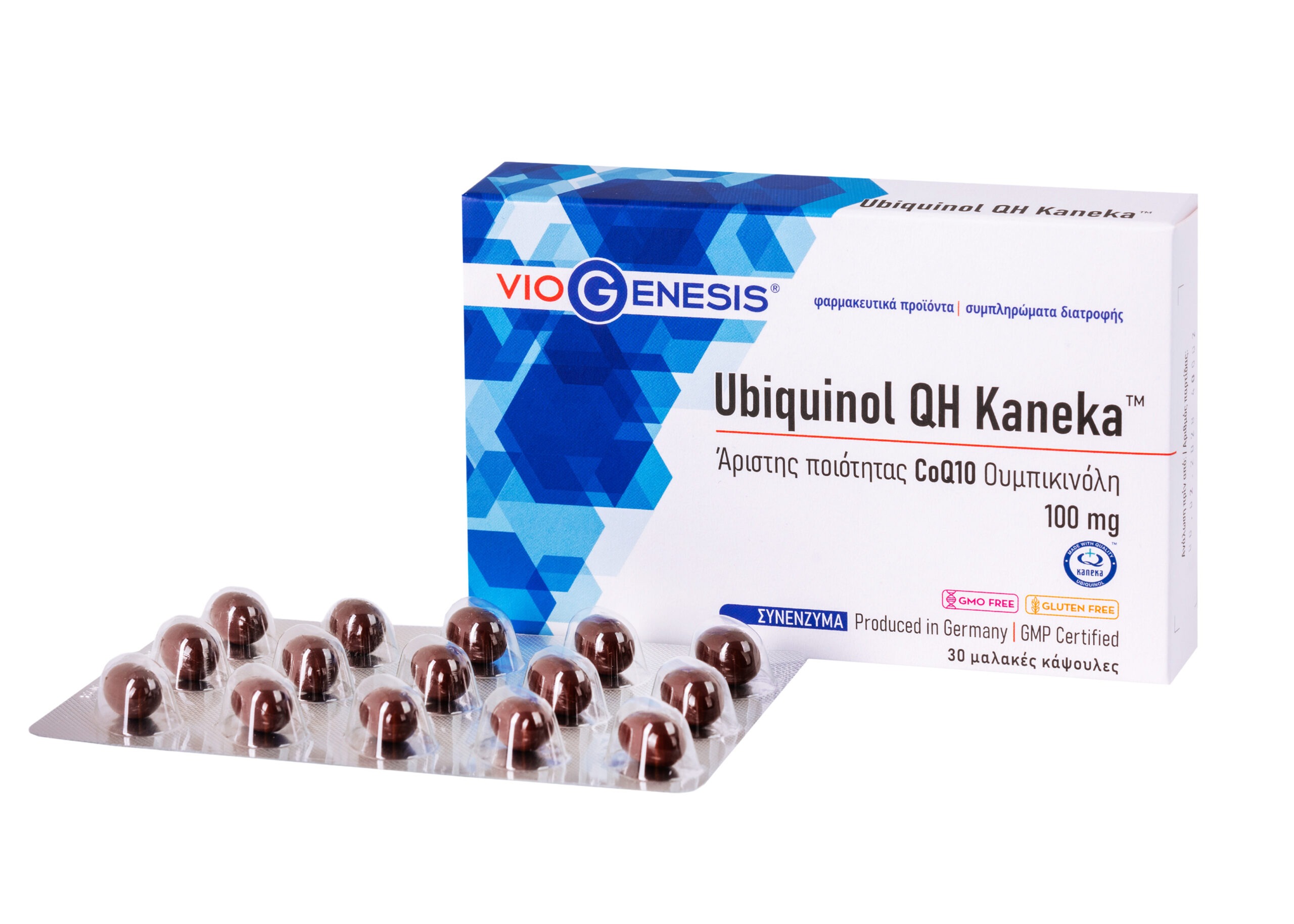 VIOGENESIS - Ubiquinol QH Kaneka 100mg - 30caps